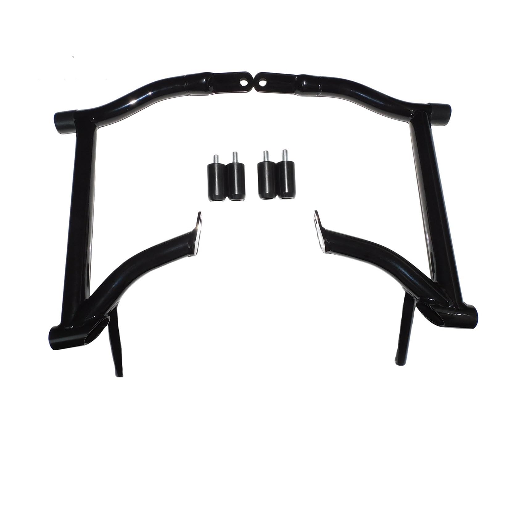 Motorfiets motorbeschermers Für Touring Für Straße Für Street Für Glide Für FLHX 2014-2024 Motorrad Vorne Motor Schutz Bar Hinten Sattel Schutz Crash Bars Bumper motorbeschermer(Rear Guards) von BYSKJZ