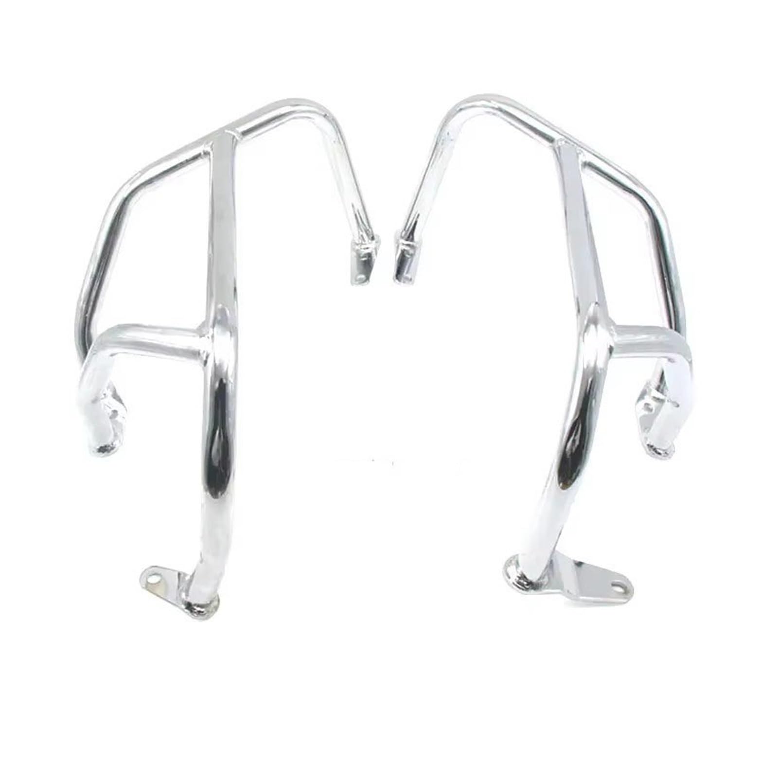 Motorfiets motorbeschermers Motorrad Crash Bar Motor Tank Schutz Abdeckung Stoßstange Rahmen Schutz Für Goldwing Für GL1800 Für F6C 2018-2023 Bumper motorbeschermer(Silver) von BYSKJZ