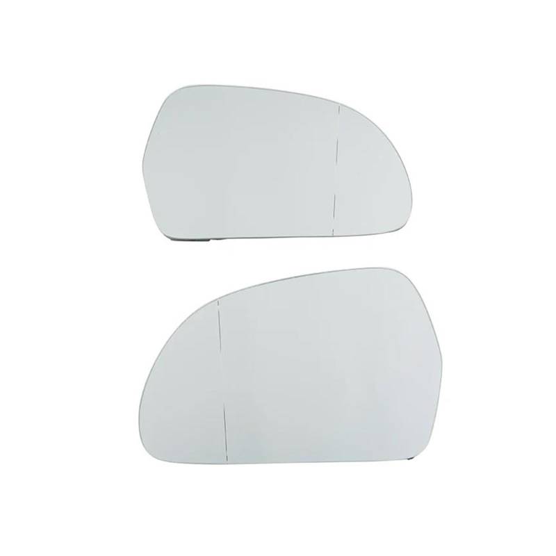 Rearview Side Autotür Spiegelglas Für A4 Für S4 Für B8 Für A5 Für S5 2008 2009 2Pcs Auto Rückspiegel Glas Mit Erhitzt Funktion Weiß Blau Auto Spiegelglas(1 Pair White) von BYSKJZ