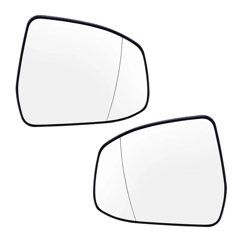 Rearview Side Autotür Spiegelglas Für Ford Für Fokus Für MK2 Für MK3 2008-2018 Für Mondeo Für MK4 2010-2014 Links Rechts Spiegel Glas Erhitzt Platte Konvexen Weitwinkel Auto Spiegelglas(Left and Right von BYSKJZ