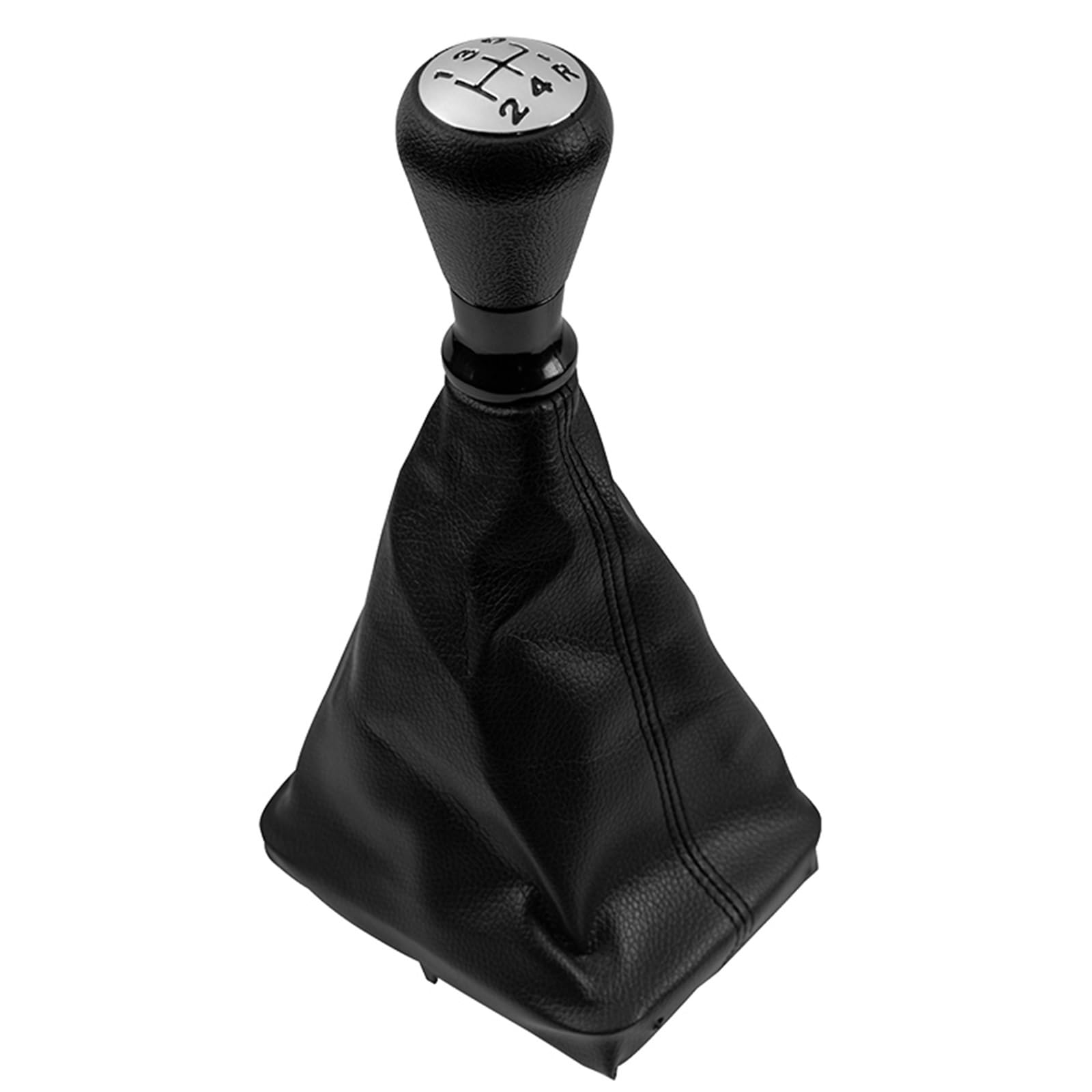 Schaltknauf Auto Gang Hebel Schalthebelknauf Auto-Schaltknauf 5-Gang-Auto-Styling-Zubehör Für Peugeot 206 406(Gearshift chromecap) von BYSKJZ