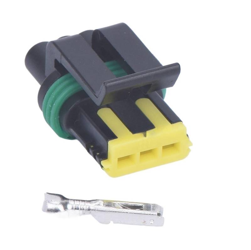 1 Set 3-polige Auto-Linie wasserdichter Autostecker 1,5 weibliche Autoteile Kabelbaum Kabelverbinder 444044-1 von BYTNHNT