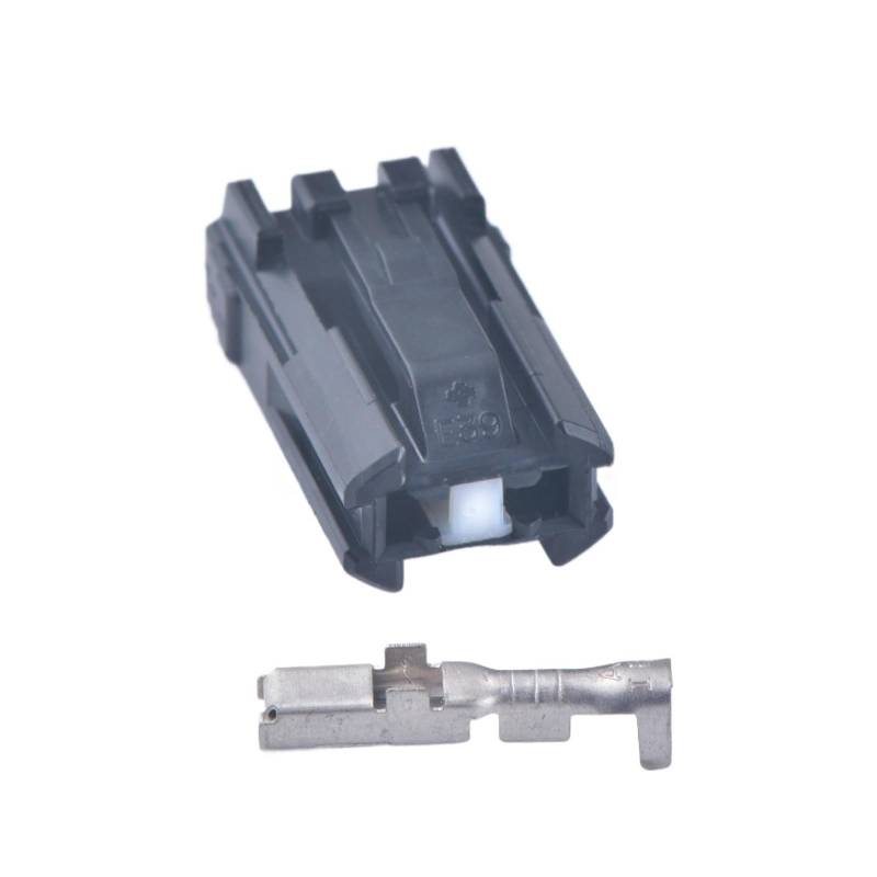 2 Pin CD Player Konvertierung Stecker Auto Tür Lampe Kennzeichenbeleuchtung Hoch Montiert Bremslicht Stecker 90980-11148(Schwarz weiblich) von BYTNHNT