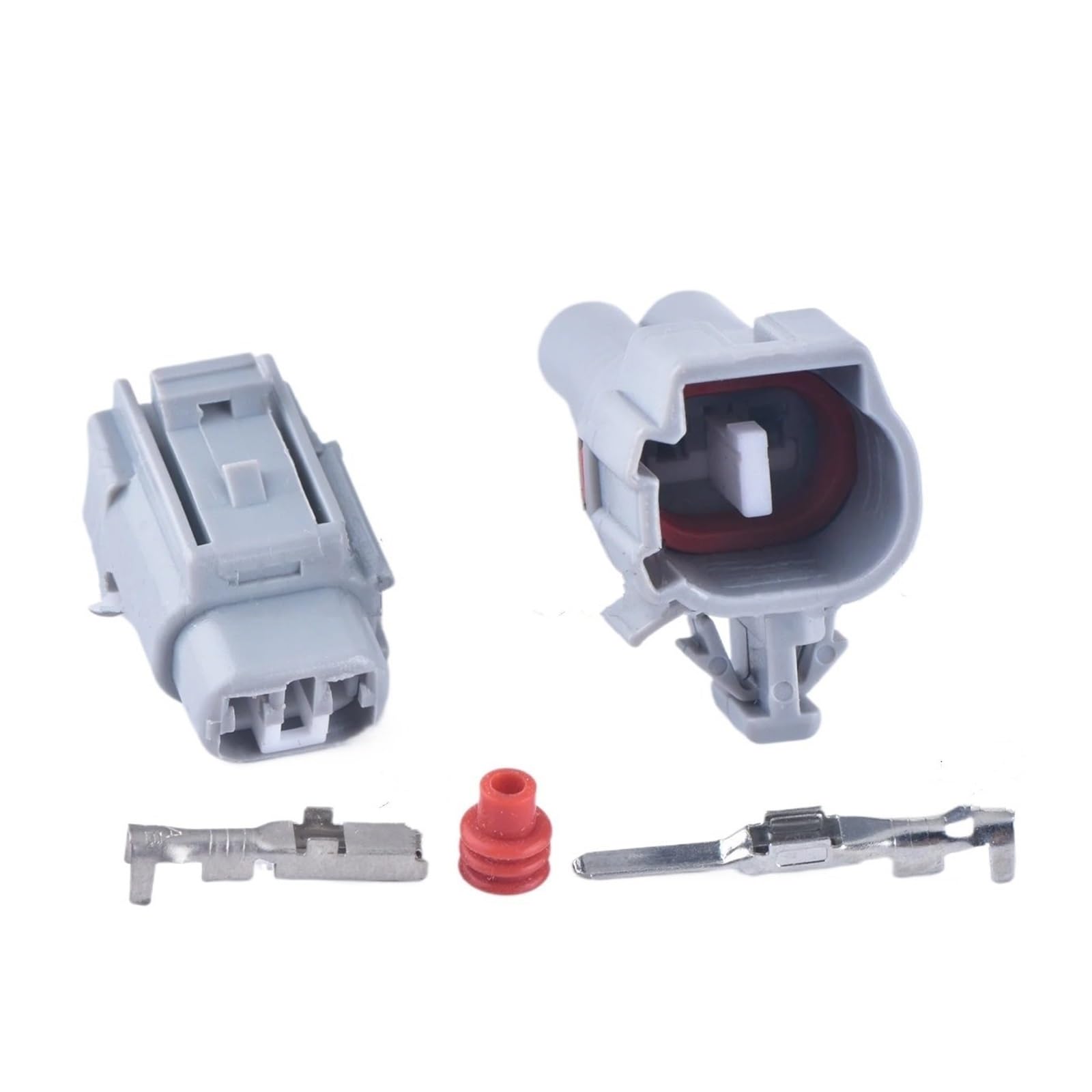 2-poliger Stecker oder Buchse ABS Sensorstecker Nebelscheinwerfer Stecker Turnlicht Rücklichtstecker 6189-0176 6188-0098(Female männlich) von BYTNHNT