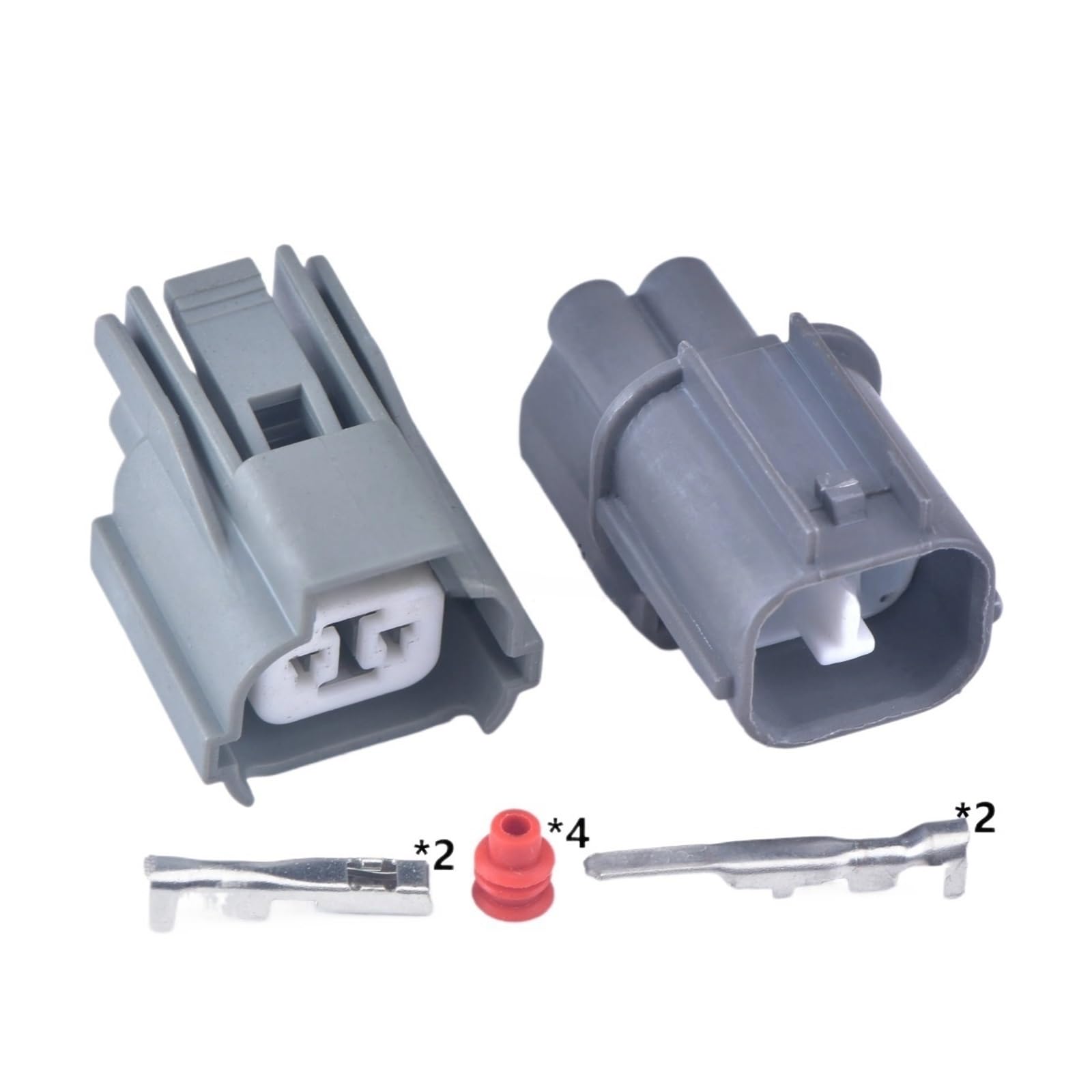 BYTNHNT 5 Sets 2-poliger Auto-Kabel-Hupen-Drahtverbinder, Hecktürschloss-Motorstecker 6181-0070 6189-0129 (weiblich und männlich) von BYTNHNT