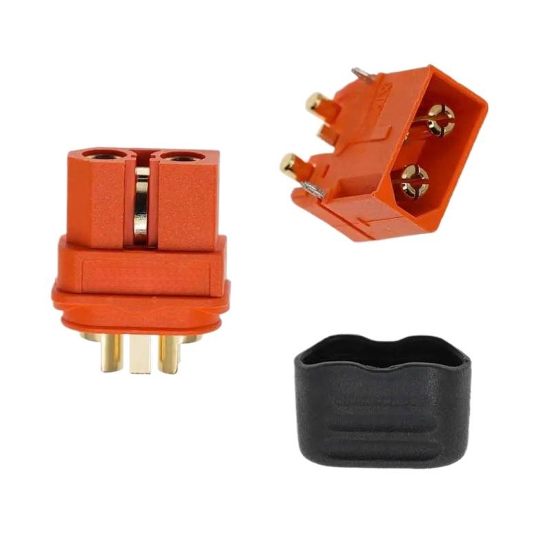 5 Sets von XT60l, Aeromodellingaviation-Stecker, mit Signalstift, PCB, 30 A, orange, Stecker und Buchse, XT60IPW-M: XT60I-F von BYTNHNT