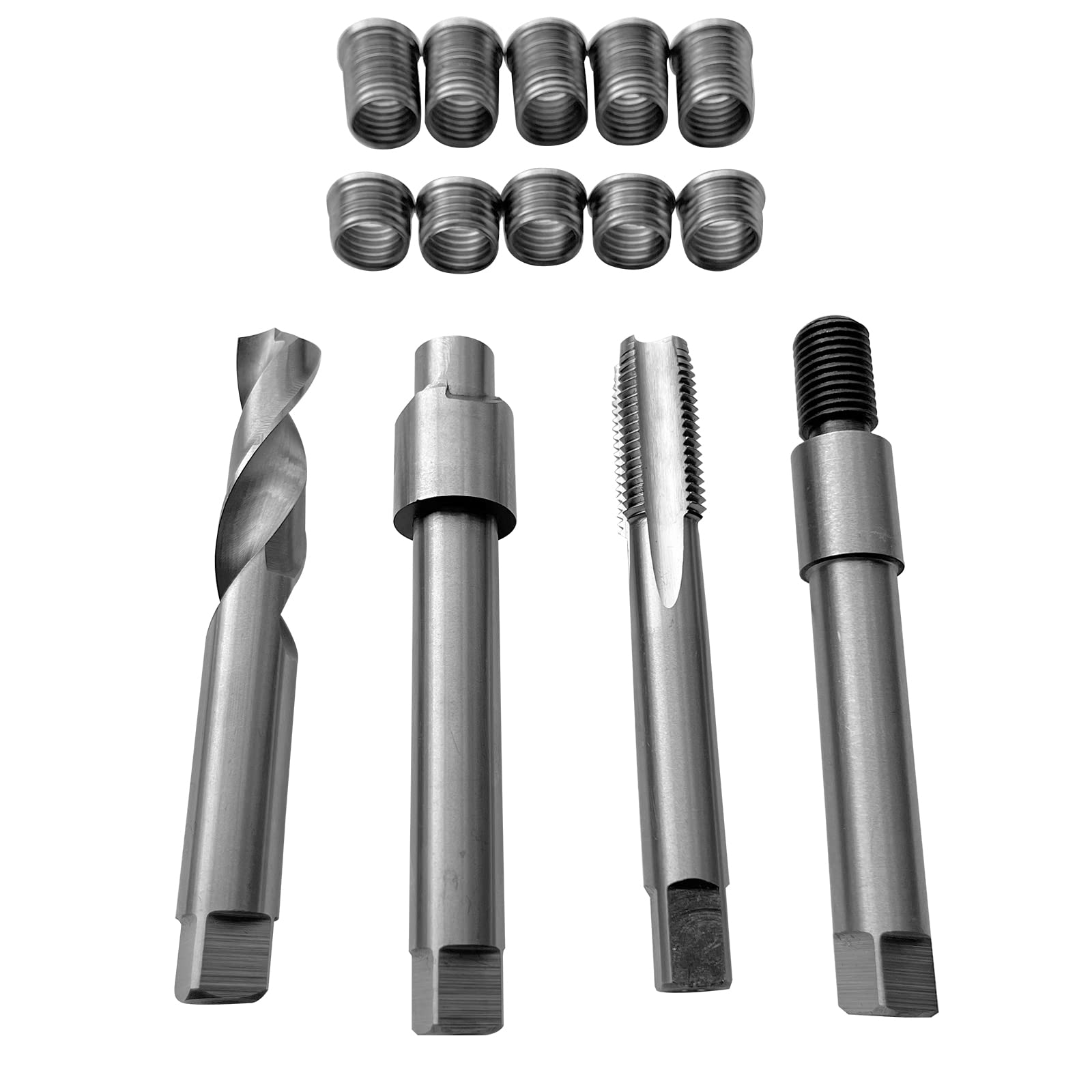 BZBMGMO Gewindereparatur-Set M12 x 1,5, zwei Größen (inkl. 5 Einsätze 9,2 mm Länge, 5 Einsätze 16,2 mm Länge) von BZBMGMO