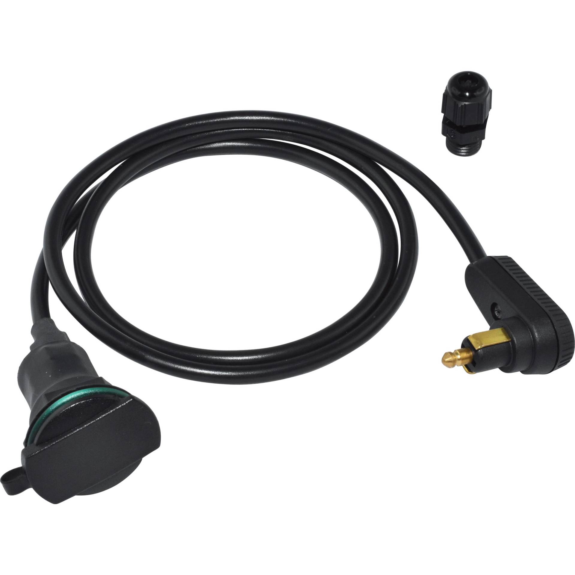 Baas Bikeparts Adapter DIN-Winkelstecker zu ZIG-Dose ZA15 mit Kabel von Baas Bikeparts