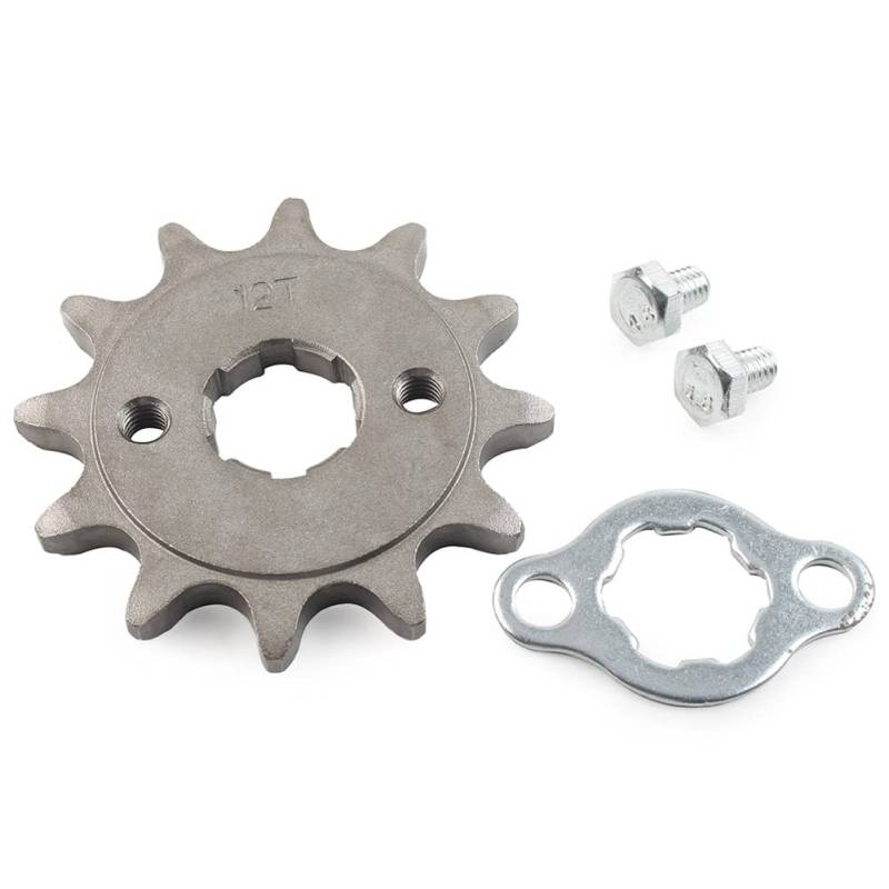 Bacar 520 12T 20mm Kette Kettenrad Cog Kit Für 125cc-250cc Dirt Pit Bike ATV Go Kart, stahl von Bacar