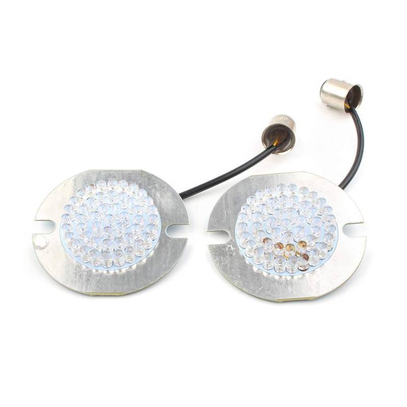 Bacar Motorrad-Blinker 1157 Glühbirne Für mit 3-1/4" Flat Style Blinkern 1986-2019 von Bacar