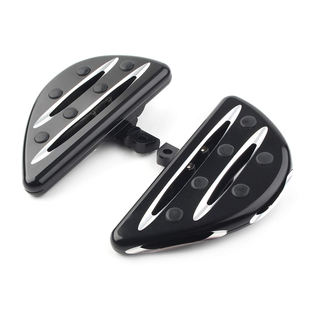 Bacar Motorrad Fußrasten Links & Rechts Fußstütze Racing Pedal Für Touring Modelle FLT/FLH 1993-2015, 2012-2015 Dyna FLD von Bacar