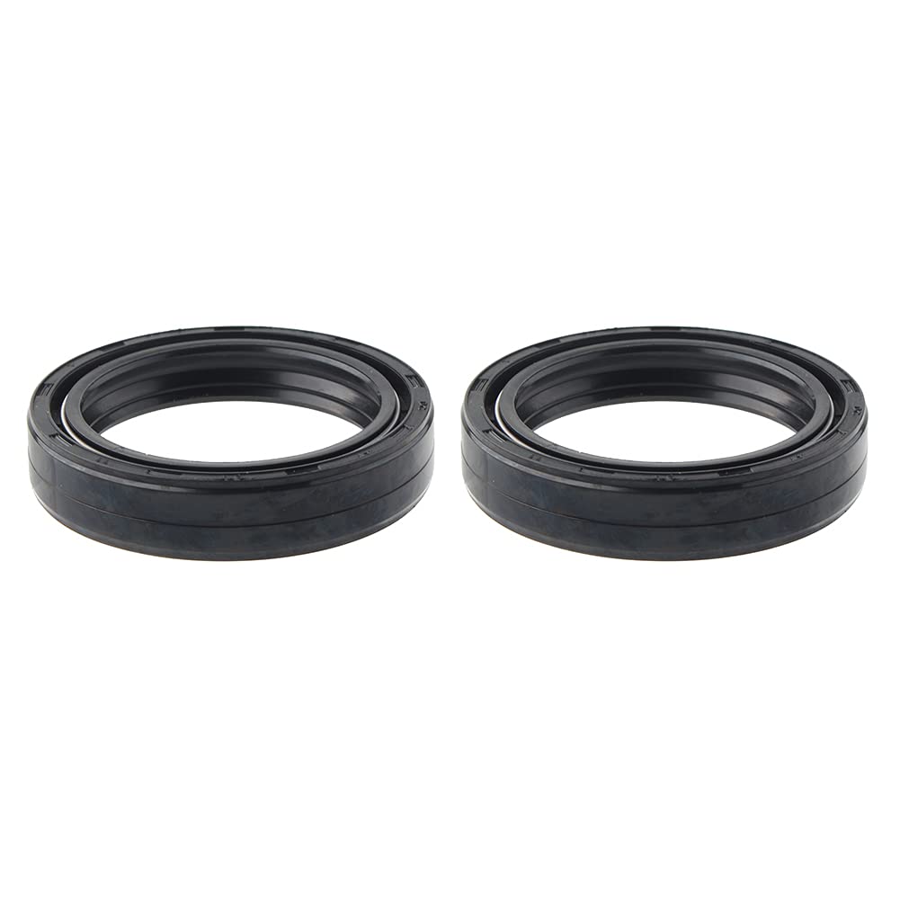 Bacar Motorrad Gabel Dämpfer Stoßdämpfer Gabel Schwarz Öl Dichtungen 49X60-10mm 2PCs von Bacar