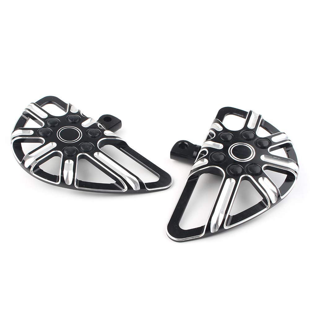 Bacar Motorrad Roller Fußstützen Passagier Fußstütze Pedal Pegs Pads Für Modelle mit Männlich Mount Stil Fußrasten unterstützt, Spider Typ von Bacar