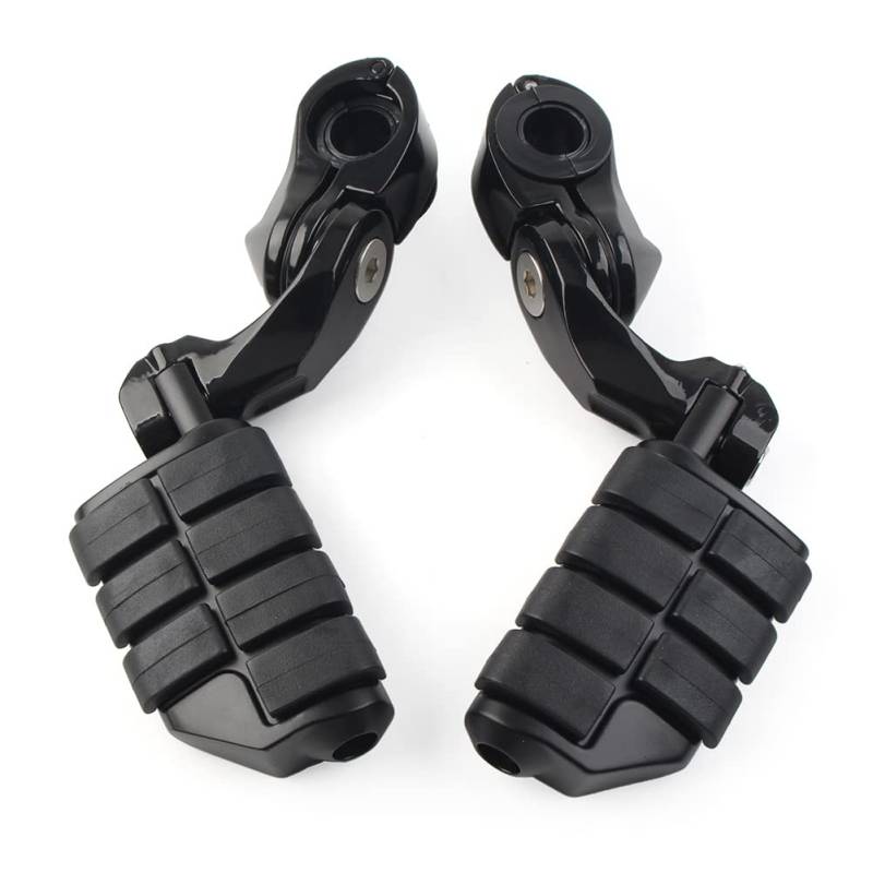 Bacar Motorrad verstellbare kurze abgewinkelte Motorschutzbügel Highway Pegs 1-1/4" Für Iron XL 883 1200 Dyna, Muster A von Bacar