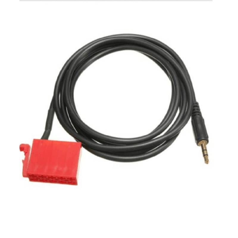 Baceyong 10-Pin Auxiliary Line Audio Adapter für ISO Stecker, männliches Kabel AUX2 auf AUX3.5mm Autoradio Adapter Zubehör Ersatz von Baceyong