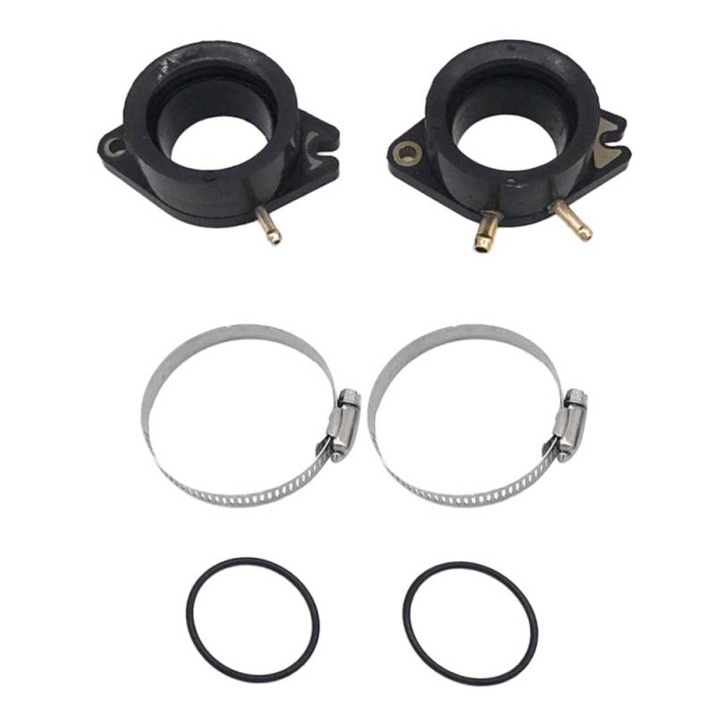 Baceyong 2x Vergaser Ansaugkrümmer Boot Ansaugkrümmer mit O-Ringen passend für Yam-aha Virago XV 700 750 920, Teilenummer 24M-13586-01-00, 1C6-E3586-00-00 von Baceyong