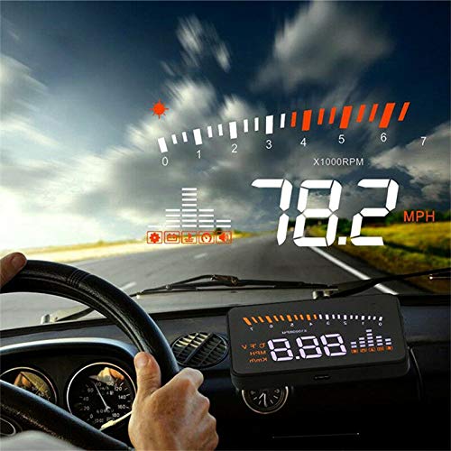 Baceyong MPH KM/h OBD-Projektor-Tachometer HUD-Projektor HD-Head-up-Digitalanzeige von Baceyong