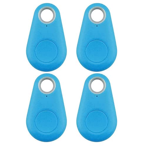 Smart Bluetooth Trackers, Baceyong 4er Pack Mini Key Finders Schlüsselfinder, mit Anti-Verlust-Alarm, Universal für Kinder Ältere Haustier Autoschlüssel Gepäck, iOS und Android-kompatibel, Blau von Baceyong