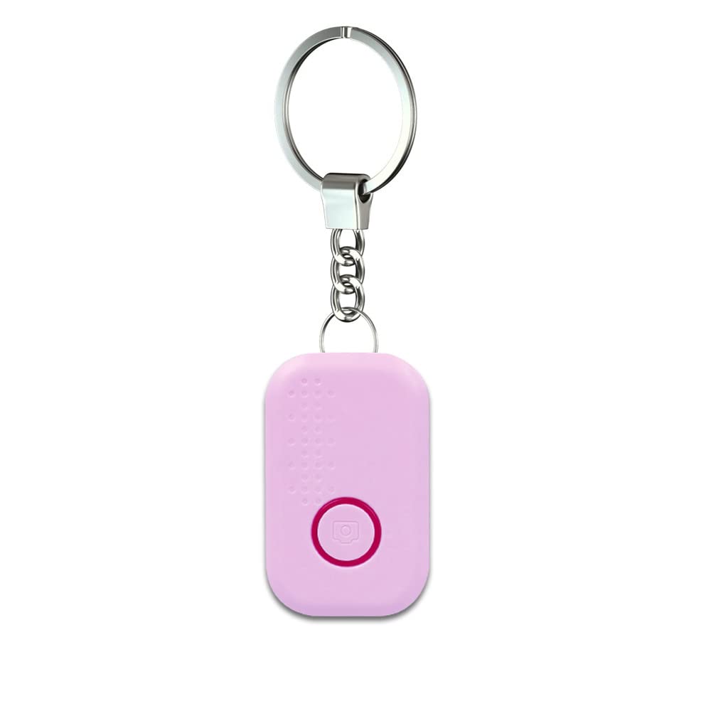 Smart Tracker Tag, Baceyong Schlüsselfinder Key Finder 1er pack, Bluetooth Drahtloser Remote Finder Kompatibel mit iOS Find My App,für Schlüssel Brieftasche Telefon und Haustier-Tracker, Rosa von Baceyong