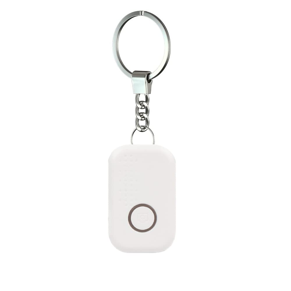 Smart Tracker Tag, Baceyong Schlüsselfinder Key Finder 1er pack, Bluetooth Drahtloser Remote Finder Kompatibel mit iOS Find My App,für Schlüssel Brieftasche Telefon und Haustier-Tracker, Weiß von Baceyong