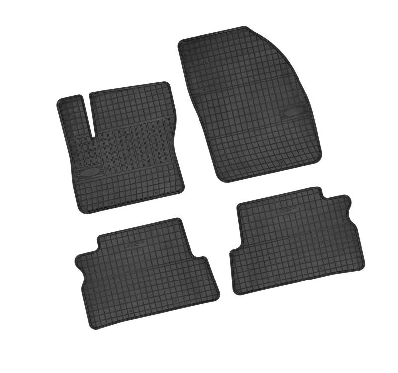 Bär-AfC FO01240 Gummimatten Auto Fußmatten Schwarz, Erhöhter Rand, Set 4-teilig, Passgenau für Ford C-MAX Typ C214 Baujahr 2003 bis 2010 5-trg. von Bär-AfC