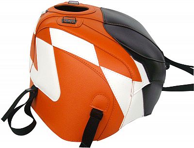 Bagster Aprilia Tuono/Factory, Tankhaube - Schwarz/Weiß/Orange von Bagster