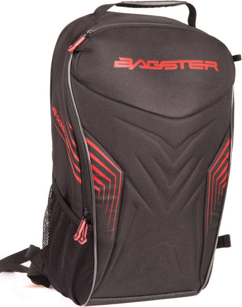 Bagster Motorrad-Rucksack RAC'R, Schwarz/Rot von Bagster