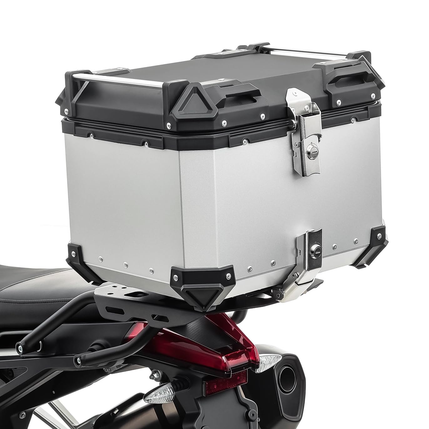 Alu Topcase für BMW R 1200 GS / Adventure Aluminium Bagtecs XB45 silber von Bagtecs