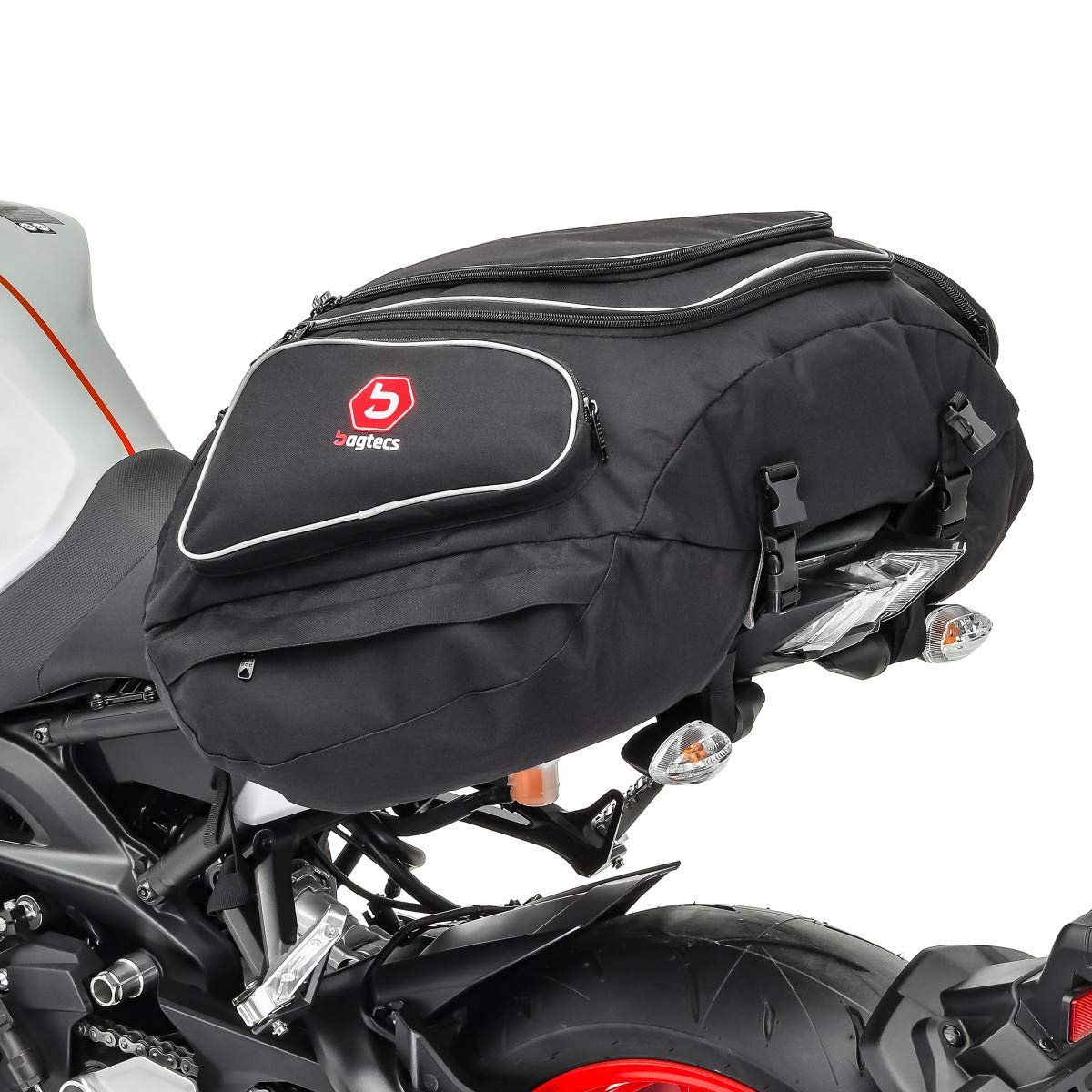 Bagtecs - Motorrad Hecktasche Gepäck-Tasche Motoroller Motorradgepäck für sozius hinten schwarz von Bagtecs