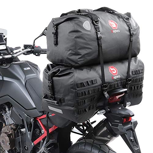 Motorrad Hecktasche Set Bagtecs SX70 + XF60 Volumen 130 L Dry Bag Wasserdicht von Bagtecs