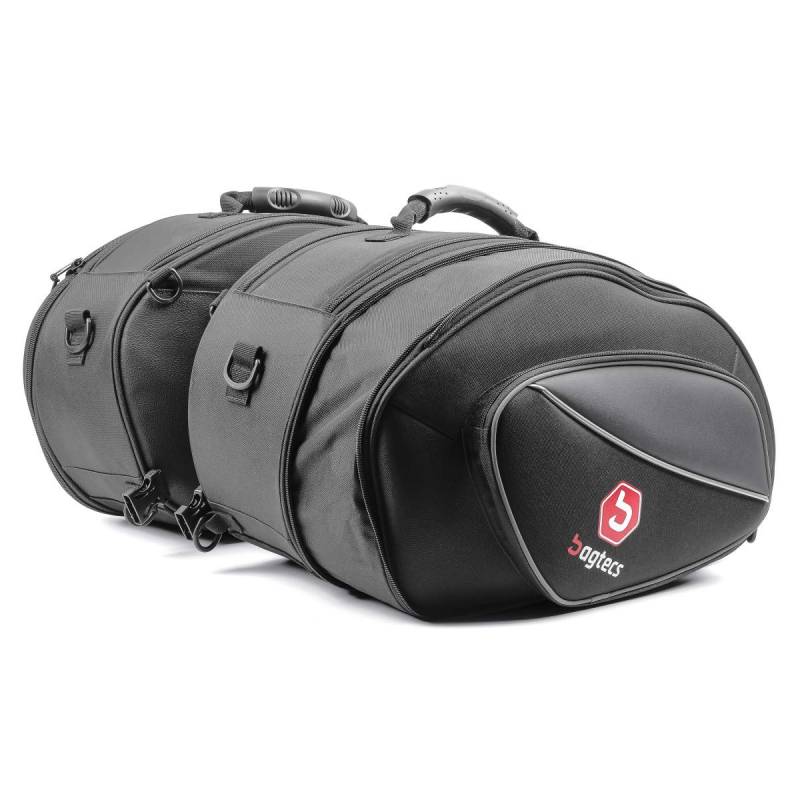 Bagtecs Satteltaschen Motorrad Seitentaschen Paar SP3 36-60L schwarz von Bagtecs