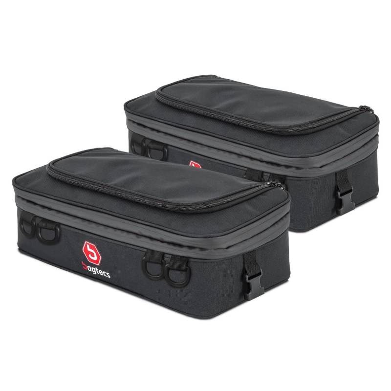 Zusatztaschen 2x für Motorrad Alukoffer Bagtecs BF2 Aluminium Koffer von Bagtecs