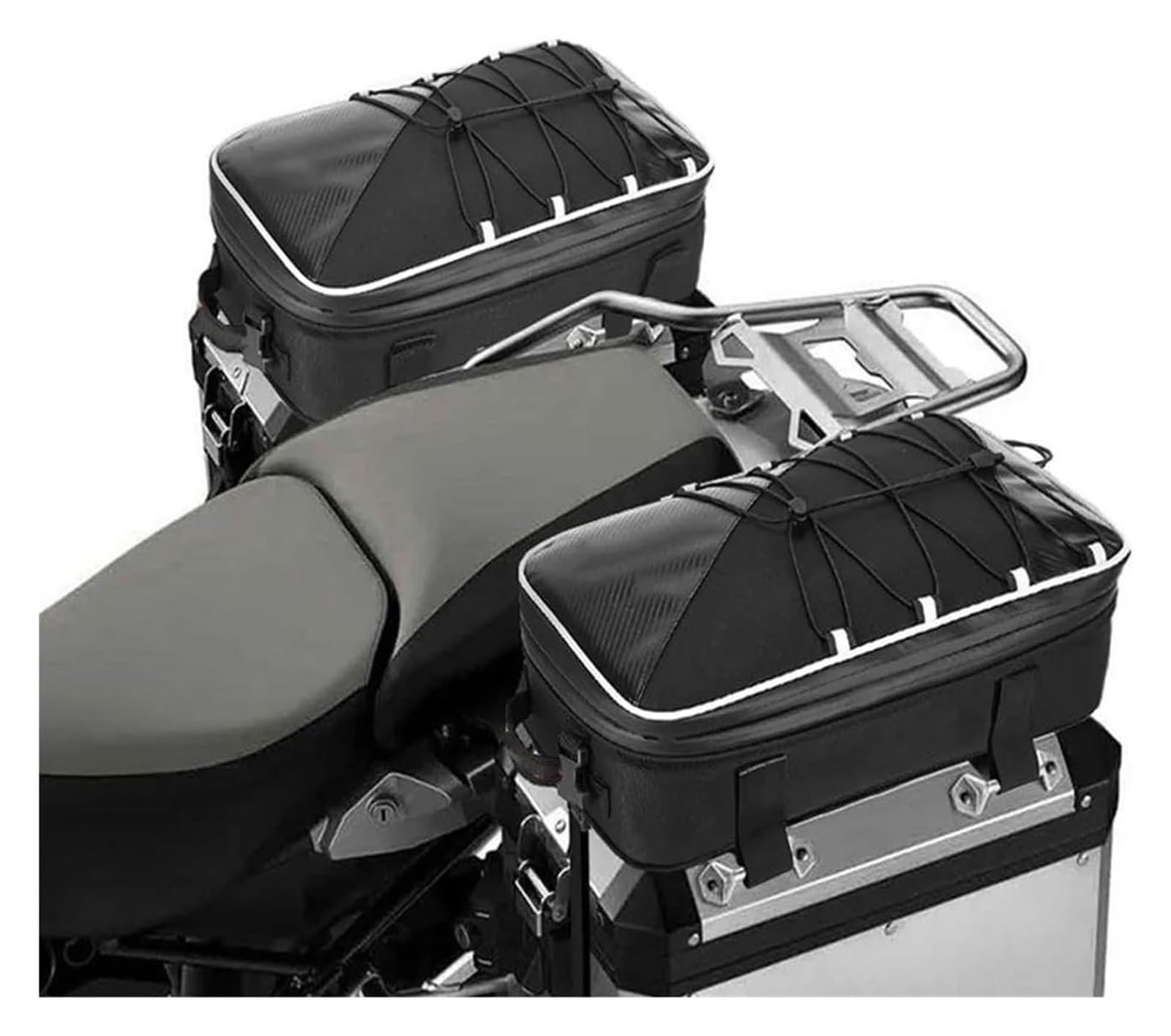 Motorrad Werkzeugtasche Für B&MW Für R1200GS Für R1250GS Für ADV/LC Für F700GS Hecktasche Universaty Motorrad Packtaschen Tasche Koffer Gepäcktaschen(Style1 Two Side Bags) von Baizexin