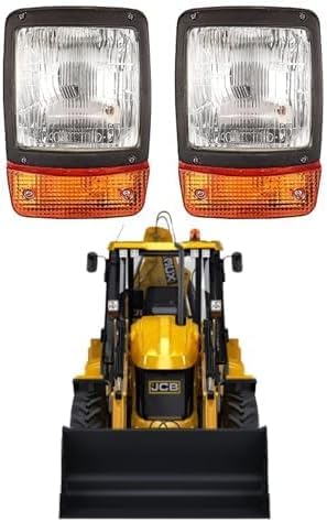 Headlight Backhoe Loaders Loadall Headlight JCB Head Lights parts Indicator fit in various models Suitable for JCB Universal 3C 3CX 3D 3DX 4C 4CN and 4CX JCB lights 12v von Bajato