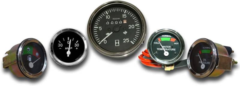 APSMOTIV Massey Ferguson Tractor Gauges Set Tachometer | Oil Pressure | Fuel | Water Temperature | and Ammeter Fit in MF35 MF65 MF50 MF135 MF150 M165 Massey Ferguson Tachometer von APSMOTIV