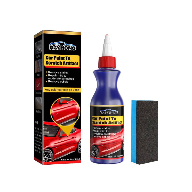 Auto Kratzer Entferner optimale Kratzerentfernung Scratch Remover Repair Autolack-Kratzer-Reparaturmittel zur manuellen Beseitigung von lokalen für Lackpflege Detailing Kratzerreparatur Autoreinigung von Bakermiche