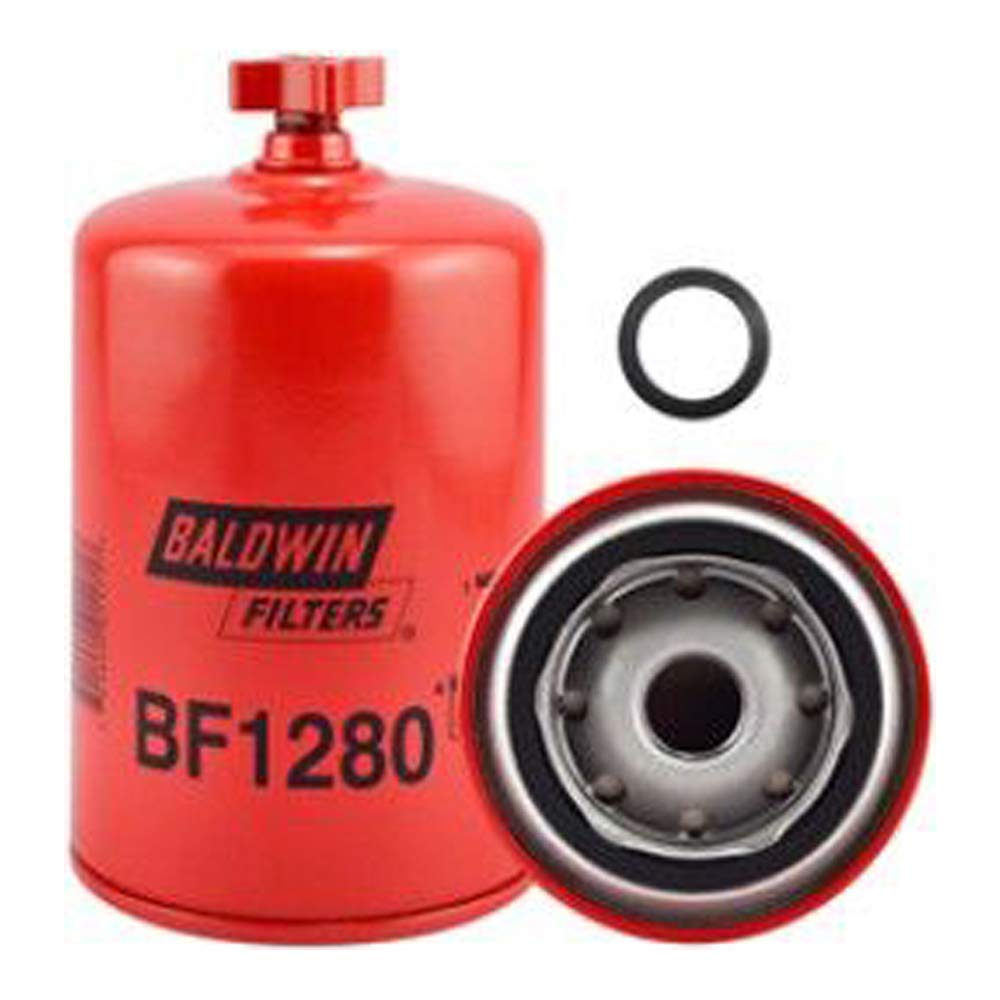 Baldwin Filters BF1280 Kraftstofffilter, 15,2 x 8,3 x 15,2 cm, Rot von Baldwin Filters