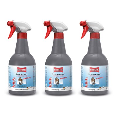 Ballistol 3x 750ml Stichfrei Animal Pumpsprüher von Ballistol