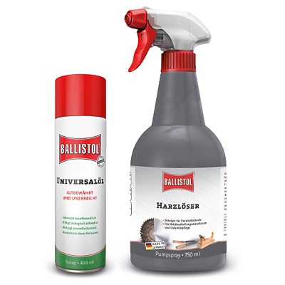 Ballistol 750ml Harzlöser Pumpsprüher + 400ml Universalöl Spray von Ballistol