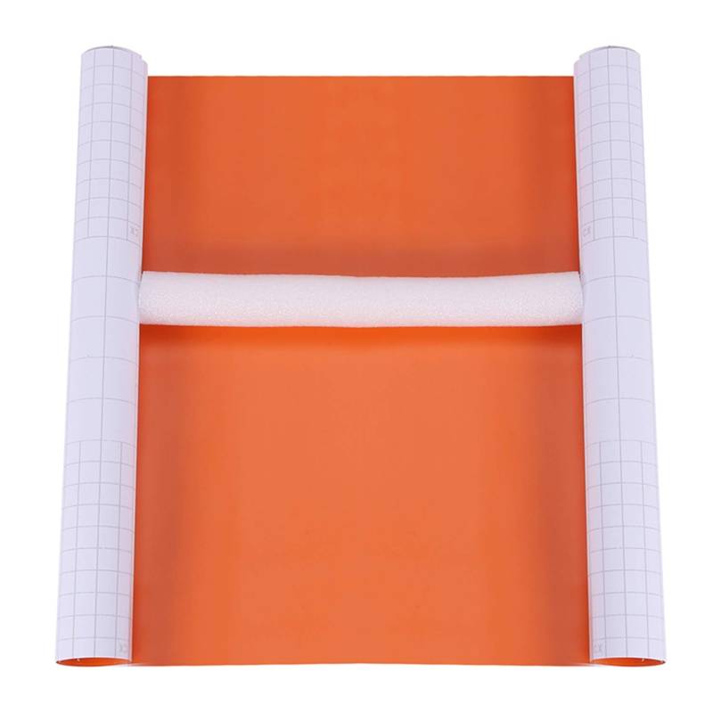 Balrbex Fahrzeug Verpackung Vinyl Film Aufkleber Luft/Blasen Frei Selbstklebend Orange von Balrbex