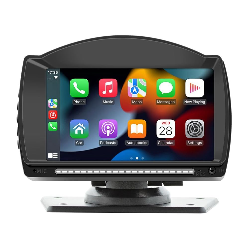 Bamberg 4,7-Auto-Touch-IPS-Bildschirm, Kabellos, CarPlay, Android, Tragbares Autoradio, Bluetooth, MP5, Multimedia-Host, Langlebig, Schwarz von Bamberg