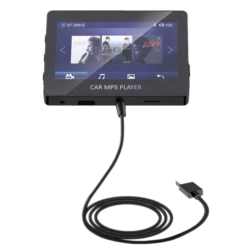 Bamberg Auto MP5 Player Bluetooth 5.0 FM Sender UnterstüTzung TF U Disk Musik Player Auto Player Auto Elektronik für Autos M6 von Bamberg