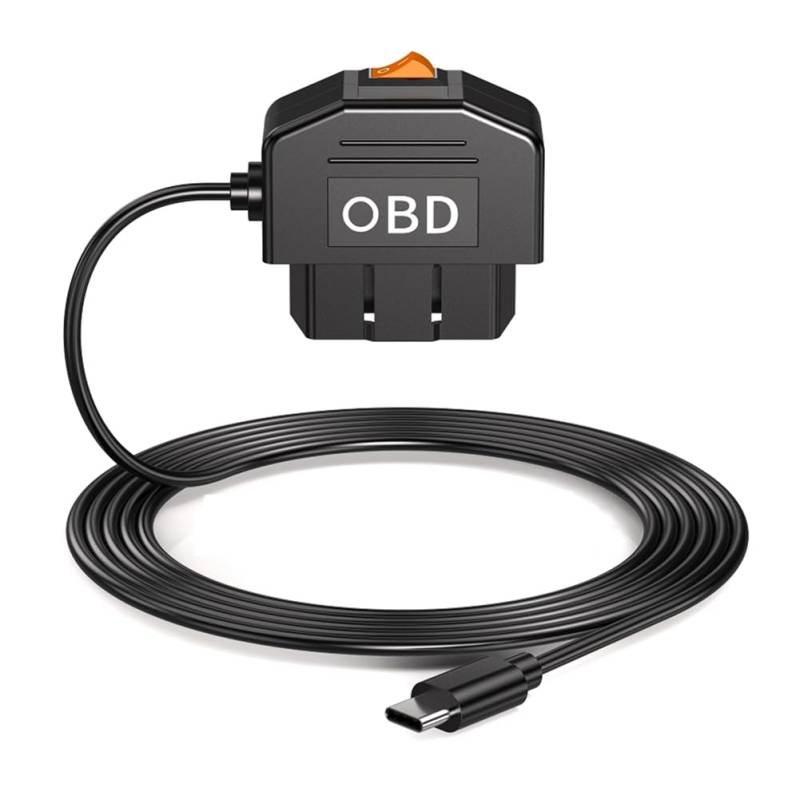 Bamberg Dashcam Hardwire Kit USB C mit OBD Stromkabel, Unterspannungsschutz, 24h Parküberwachung von Bamberg