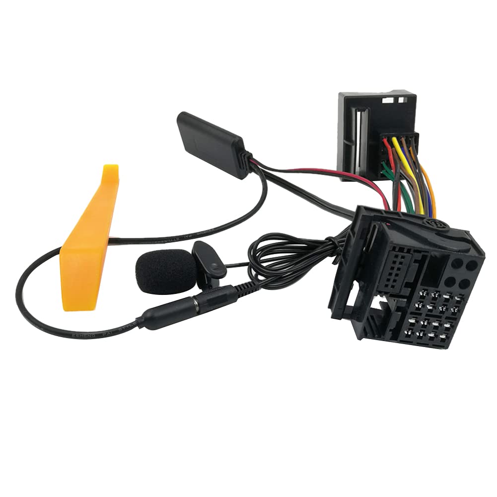 Bamberg FüR CD30 Mp3 CDC40 CD70 DVD90 HeadUnit Installieren Sie VollstäNdiger Kabel Stecker Mikrofon Freisprech Einrichtung Bluetooth 5.0 AUX Adapter von Bamberg