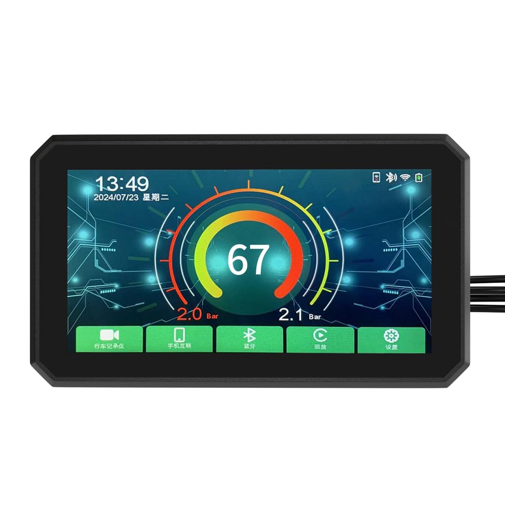 Bamberg Motorradnavigation 5,5-Bildschirm GPS IP67 Wasserdicht Carplay Motorrad Kabelloser Android Auto Monitor von Bamberg