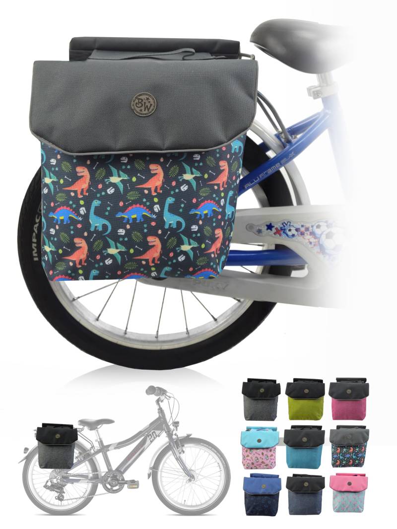 BambiniWelt by Rafael K. Gepäcktasche Gepäckträgertasche für Fahrrad [Fahrradtasche für Kinder] wasserabweisend geeignet für 18-24 Zoll z.B. für alle Puky Räder (M2) (Modell 16 (M2)) von BambiniWelt by Rafael K.