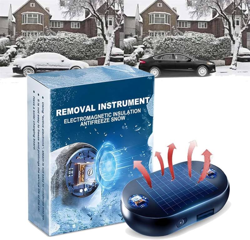 Bamideo Snowvanish tragbarer kinetischer Molekular-Diffusor, Electromagnetic Snow Removal Car Snow Removal Device, Frostschutzgerät, Auto-Entfroster (1pcs) von Bamideo