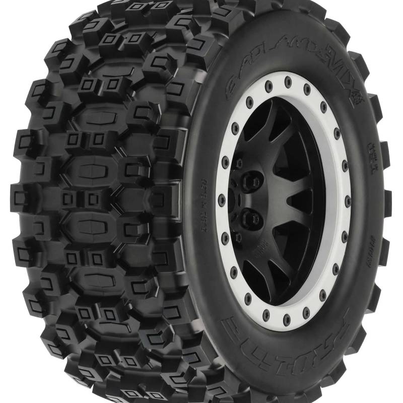 1/5 Badlands MX43 Pro-Loc F/R X-MAXX MTD 24mm Blk/Gry Impulse (2) von Pro-Line