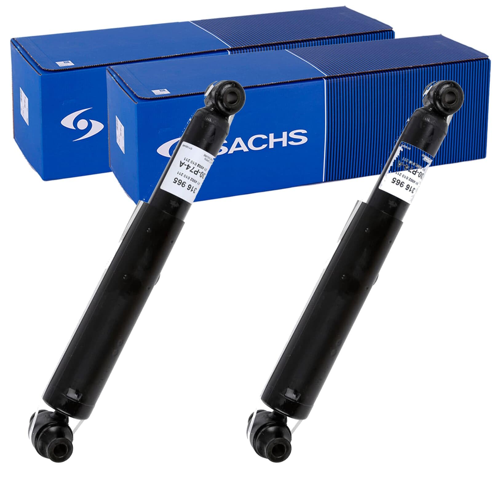 2X SACHS Gasdruck Stoßdämpfer hinten passend für Tourneo Transit | 316 965 von BandelOne