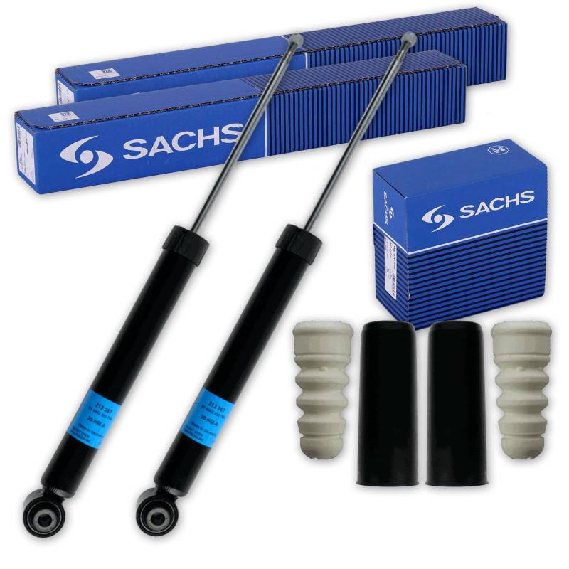 2x SACHS Gasdruck Stoßdämpfer + Protection-Kit hinten passend für A4 B7 8E von BandelOne